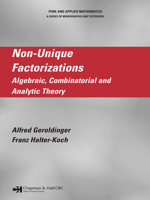 cover image of Non-Unique Factorizations